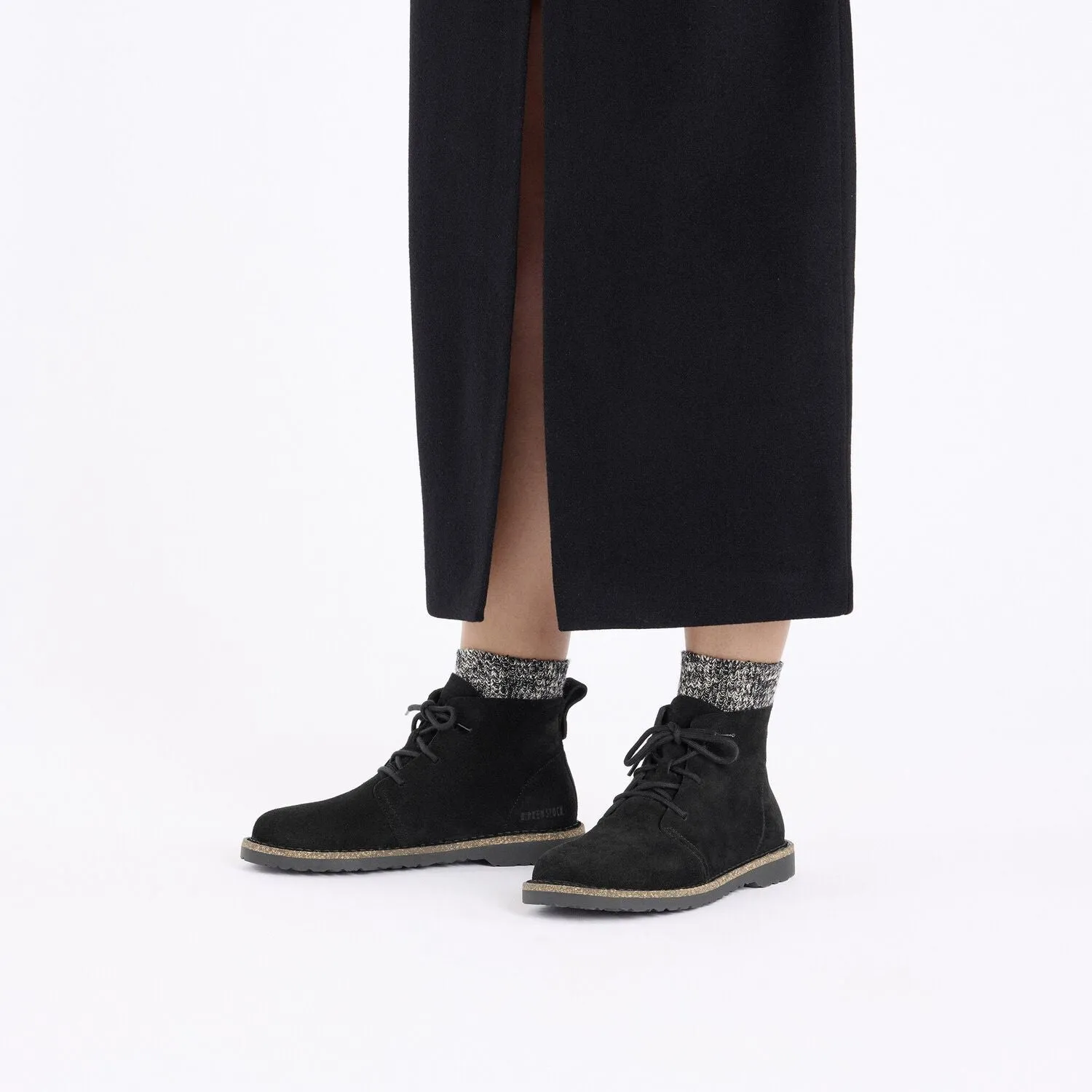 Uppsala Mid | Women | Suede | Black Harbor Mood Comfort Curve