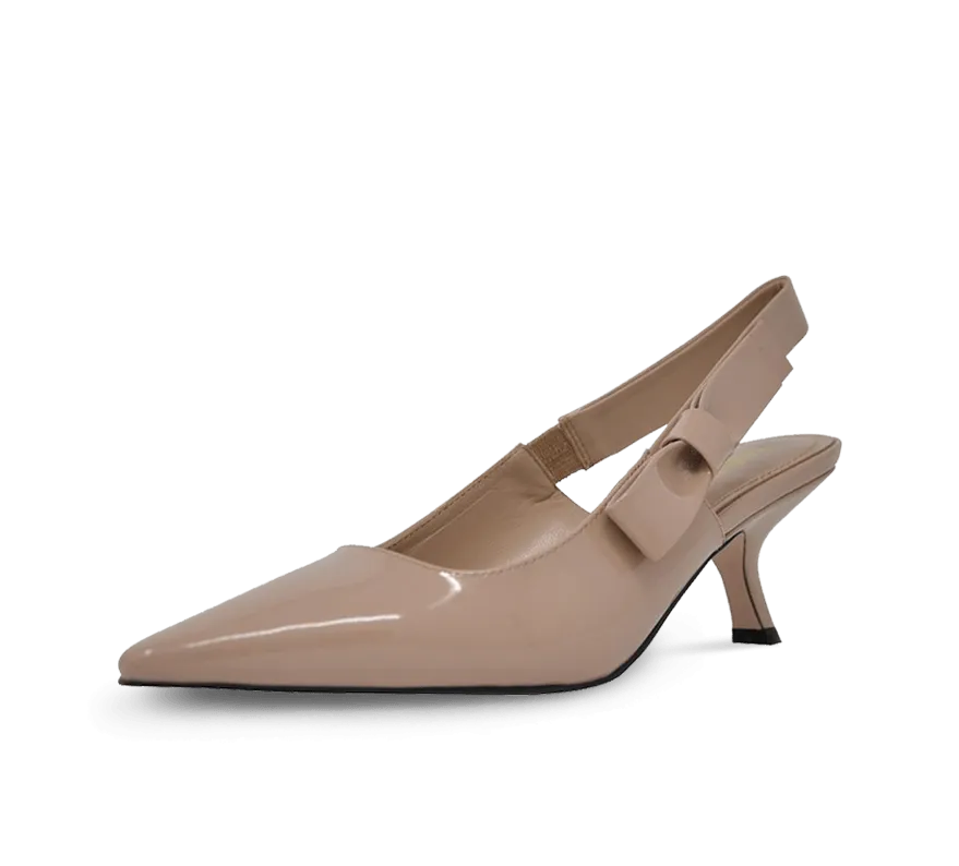 Wide fit Classic Fit Helena Kitten Heel Slingbacks