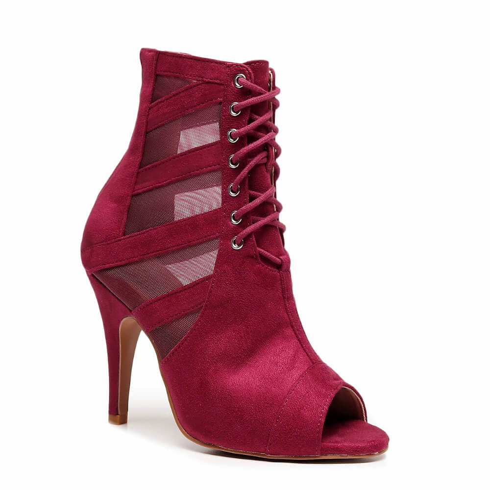 Jett - Burgundy Vegan Suede - Street Sole Plus Curve Inner Spark