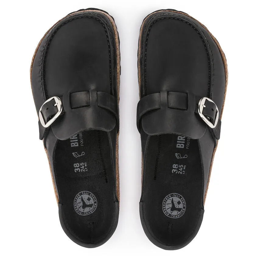 Buckley Ring Buckle | Oiled Leather | Black Garden Walk Joy Step