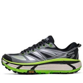 yoga shoes Soft Leather Hoka U Mafate Speed 2 - Black/Electric Green