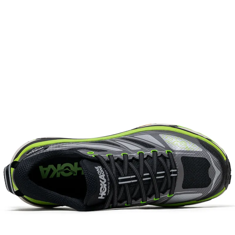 Hoka U Mafate Speed 2 - Black/Electric Green adjustable - straps
