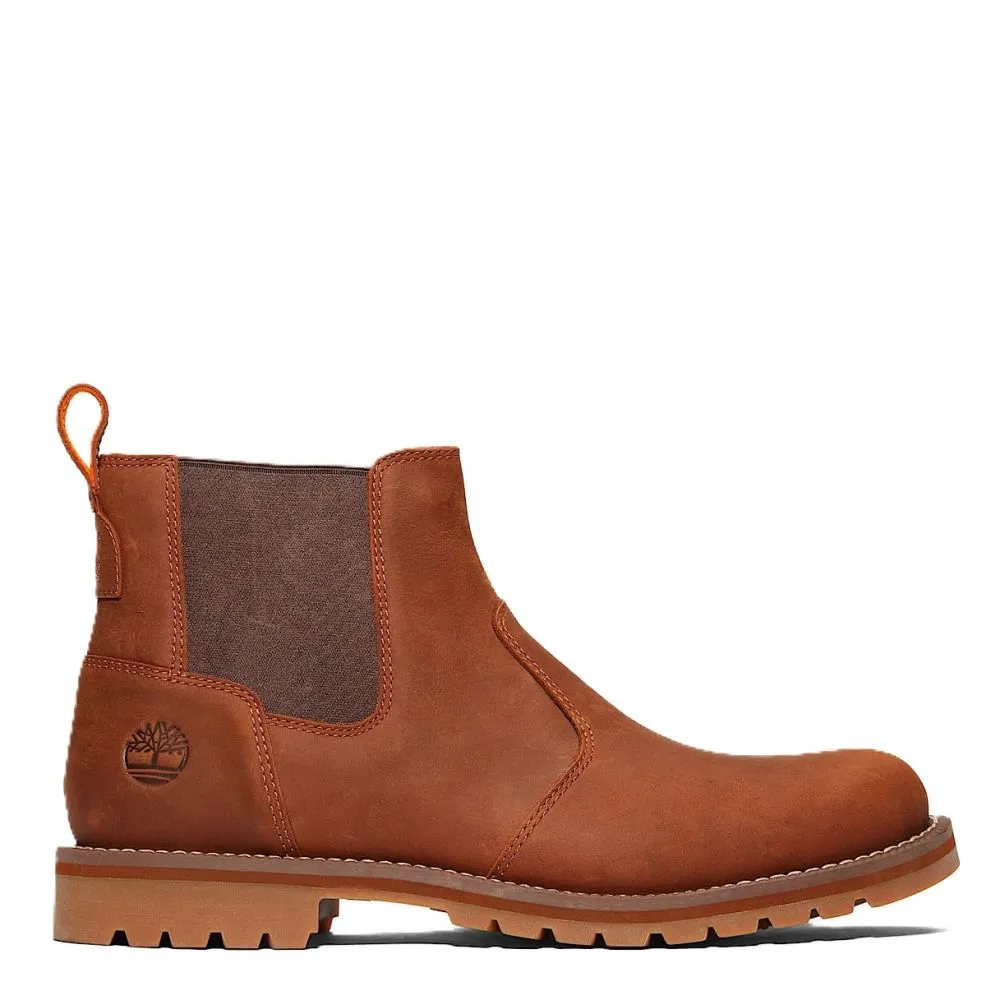 Cold   Resistant Energy Return Feel Timberland Men's Redwood Falls Chelsea Boot in Saddle Brushed Full-Grain