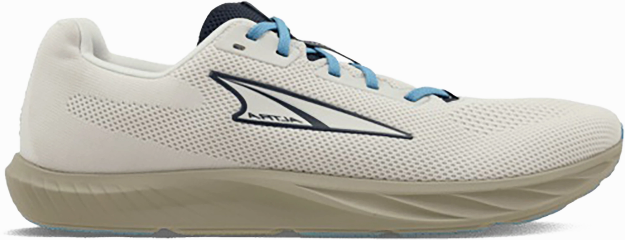 Quarter turn view Men's Altra Footwear style name Escalante 4 in color LT GRAY. Sku: AL0A85NE-224