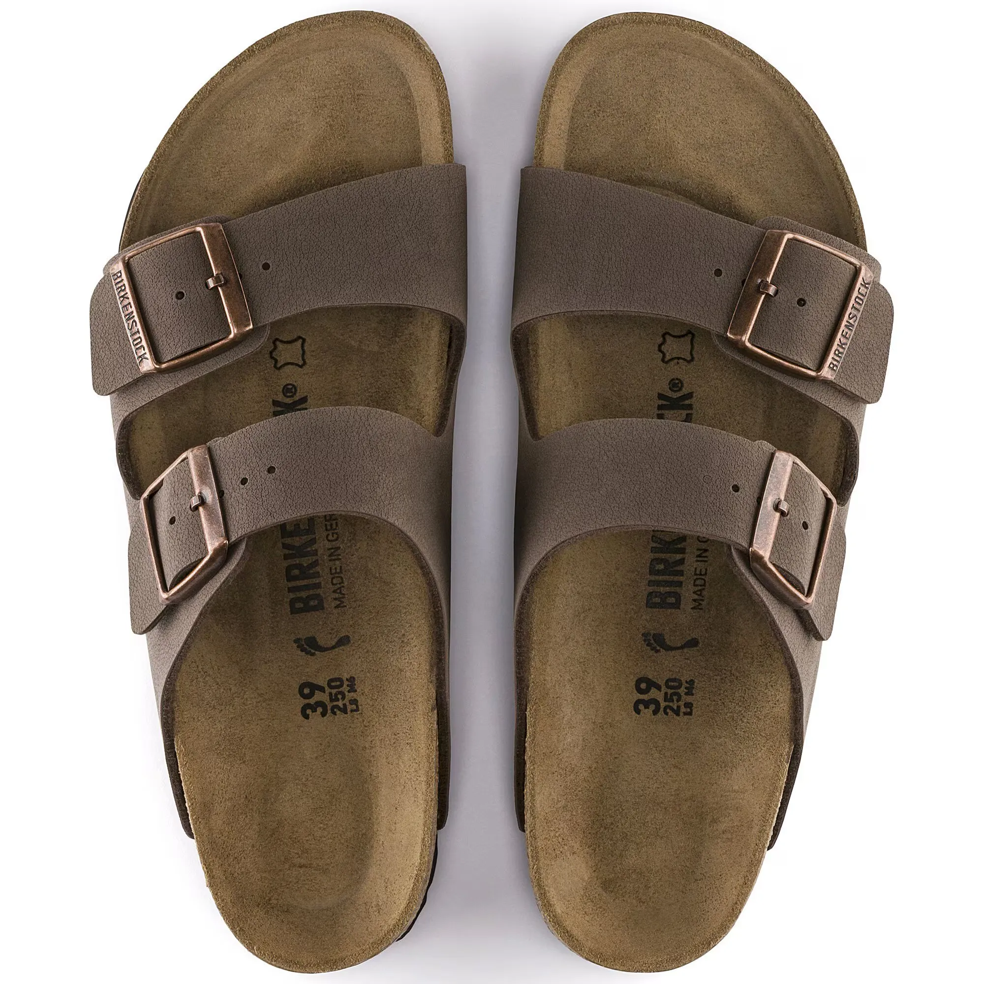 BIRKENSTOCK WOMENS BIRKI BUC ARIZONA - MOCHA Light Design Urban Escape