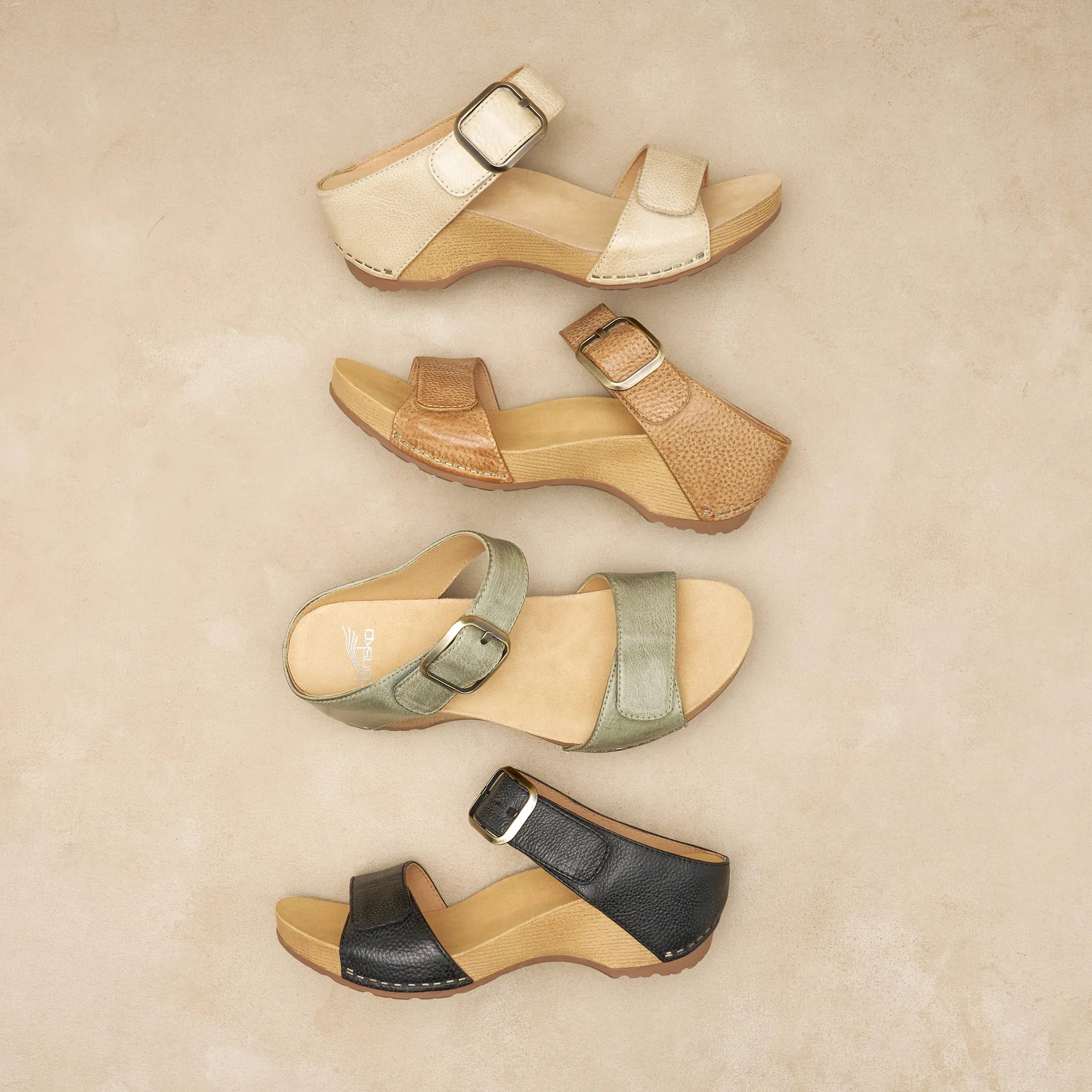 DANSKO WOMENS TANYA - TAN Breathable Travel Sandals Fast Step