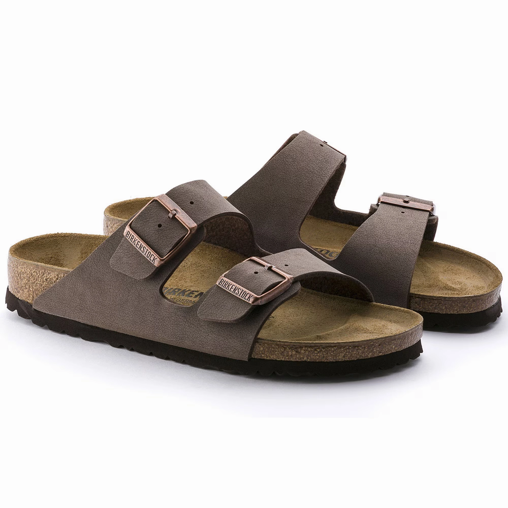 BIRKENSTOCK WOMENS BIRKI BUC ARIZONA - MOCHA Quick Rest Ribbon Tie