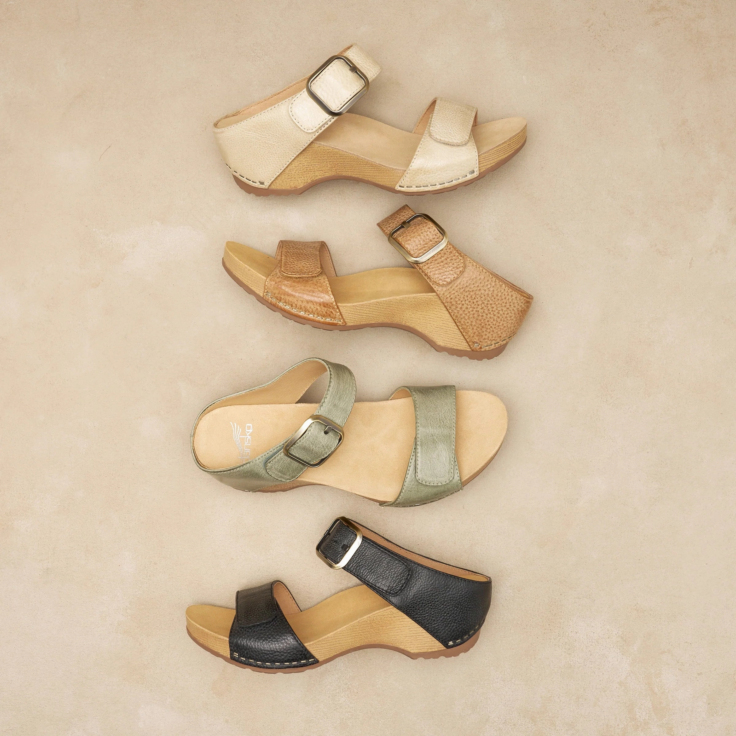 DANSKO WOMENS TANYA - TAN Breathable Travel Sandals Fast Step