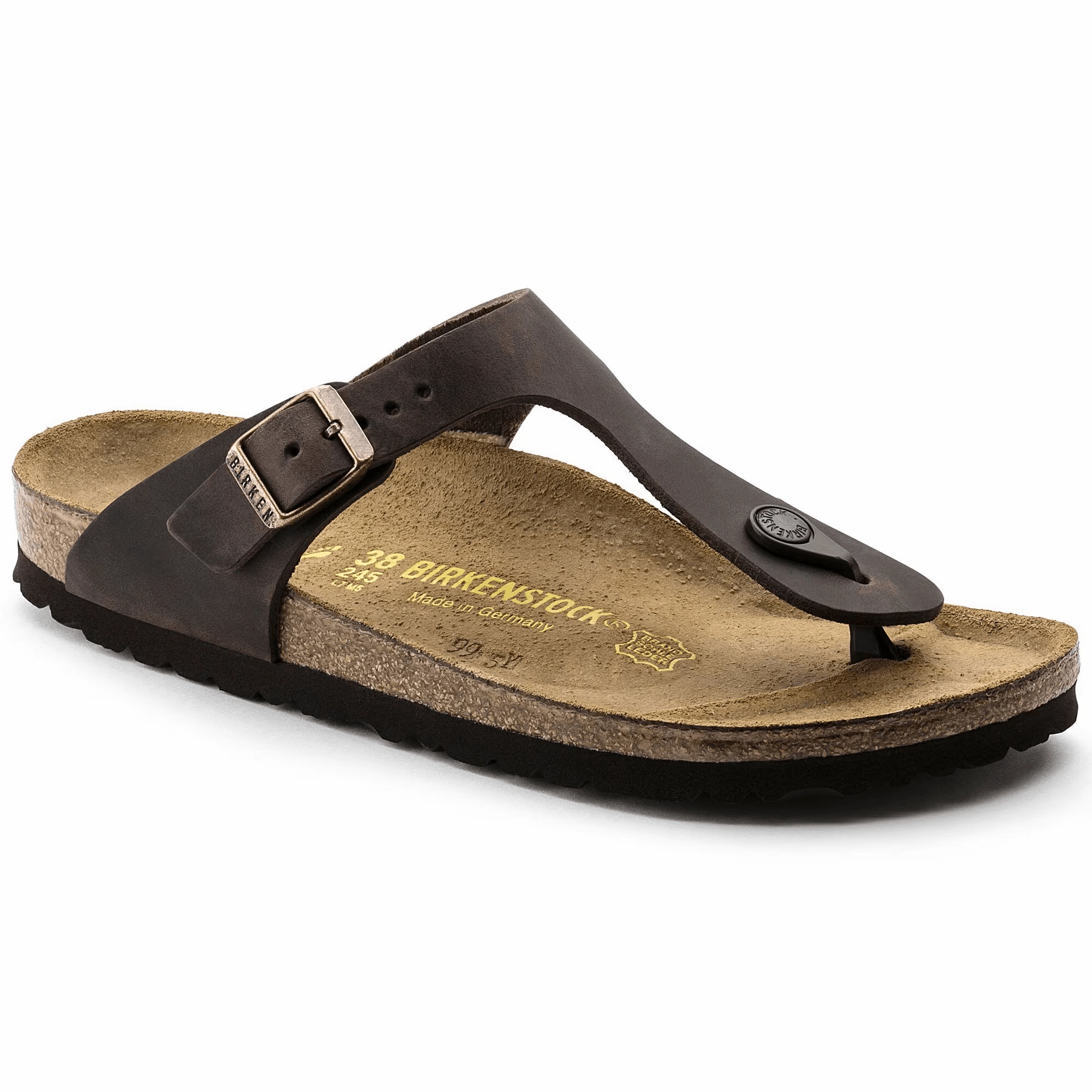 Beach Sandals for Men BIRKENSTOCK WOMENS GIZEH - HABANA OILED