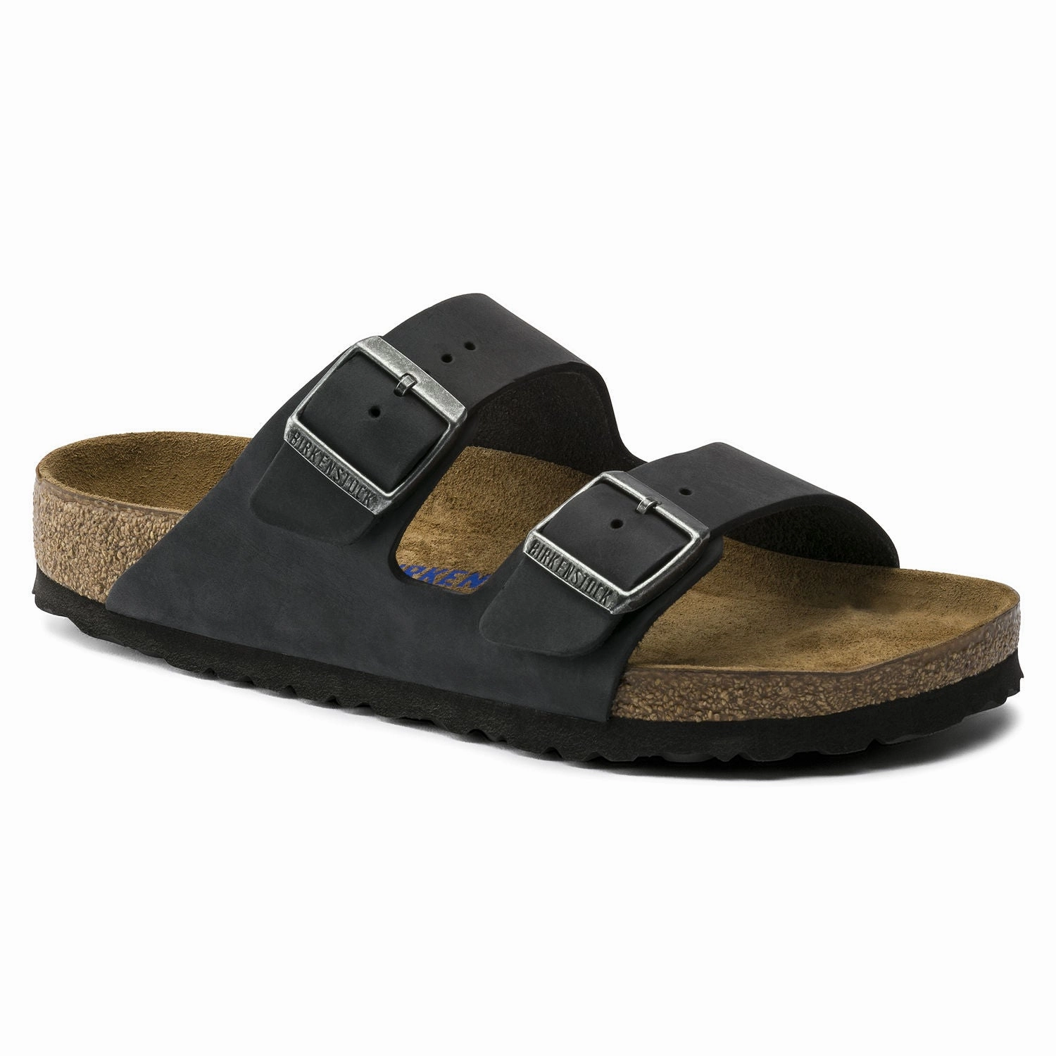 Casual Appeal Open Frame Arizona Soft Footbed : Black Oiled