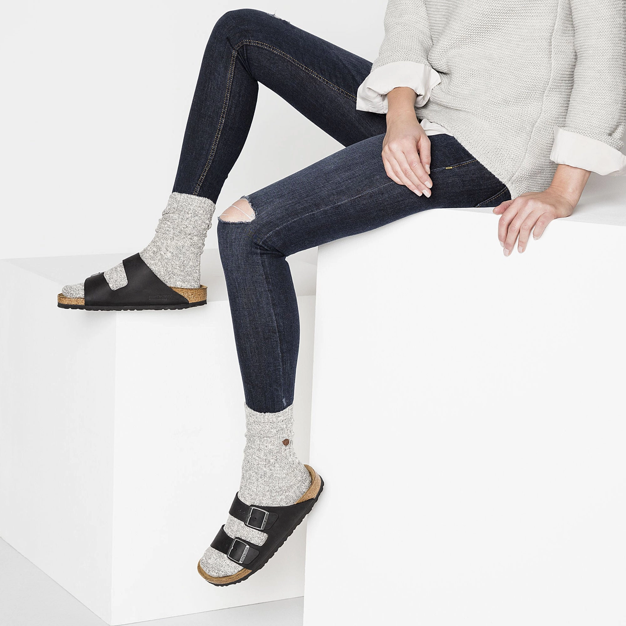 Barefoot feel Arizona Soft Footbed : Black Oiled