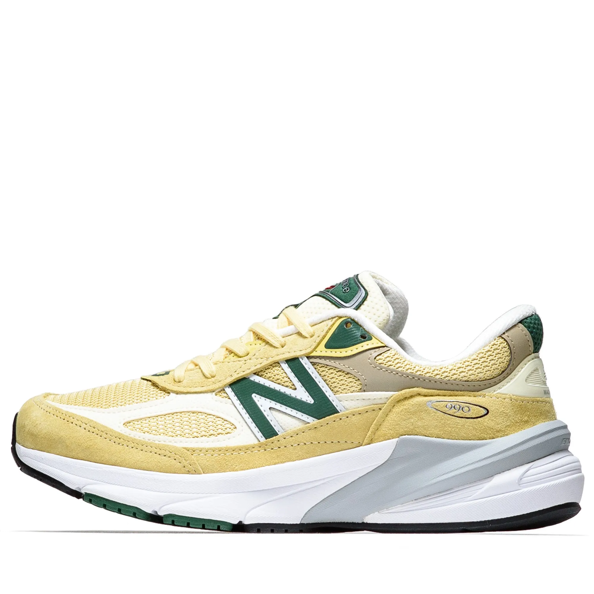 Comfortable Upper New Balance Made in USA 990v6 - Pale Yellow
