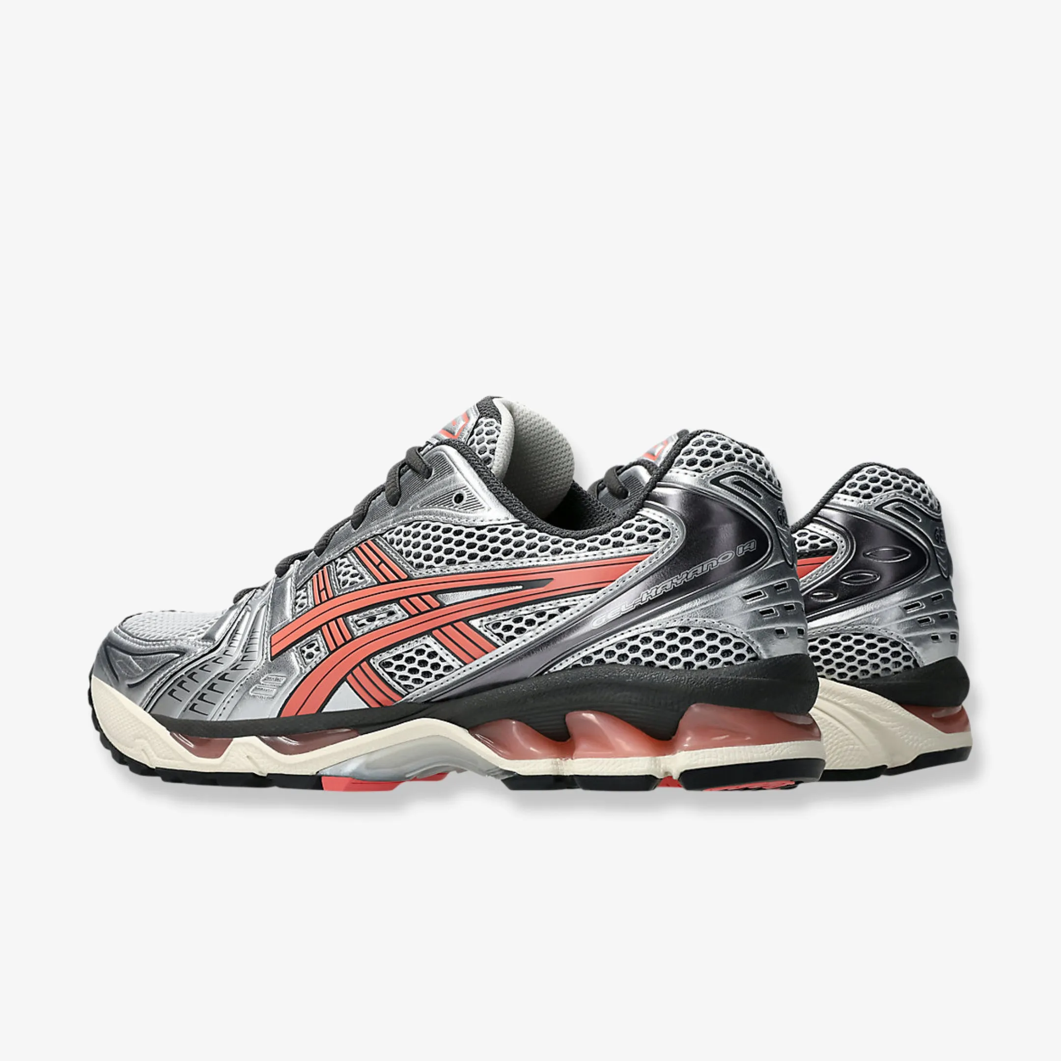 leather - upper - feature shoes Flexible fold (Men's) ASICS Gel Kayano 14 'Pure Silver / Papaya' (2025) 1203A740-101