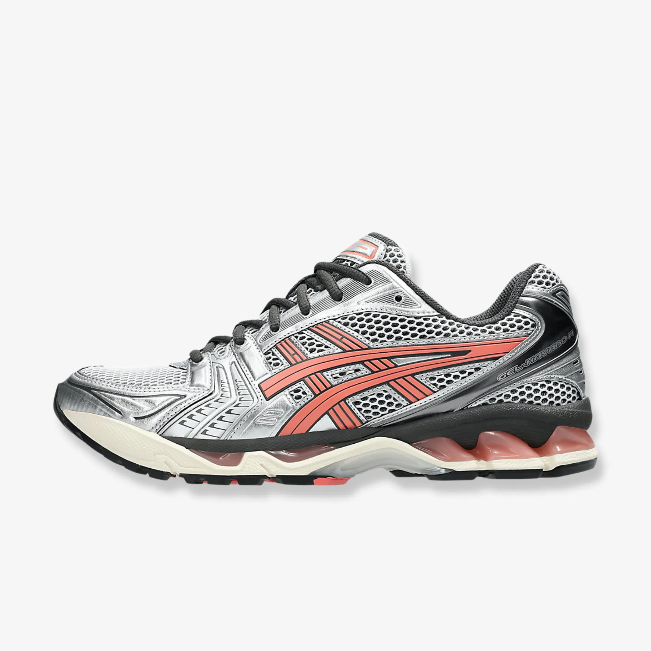 curved - last shoes (Men's) ASICS Gel Kayano 14 'Pure Silver / Papaya' (2025) 1203A740-101