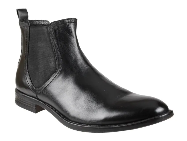 Airy Feel Soft Cushioning Anton -- Men's Flat Heel Dress Boot -- Black