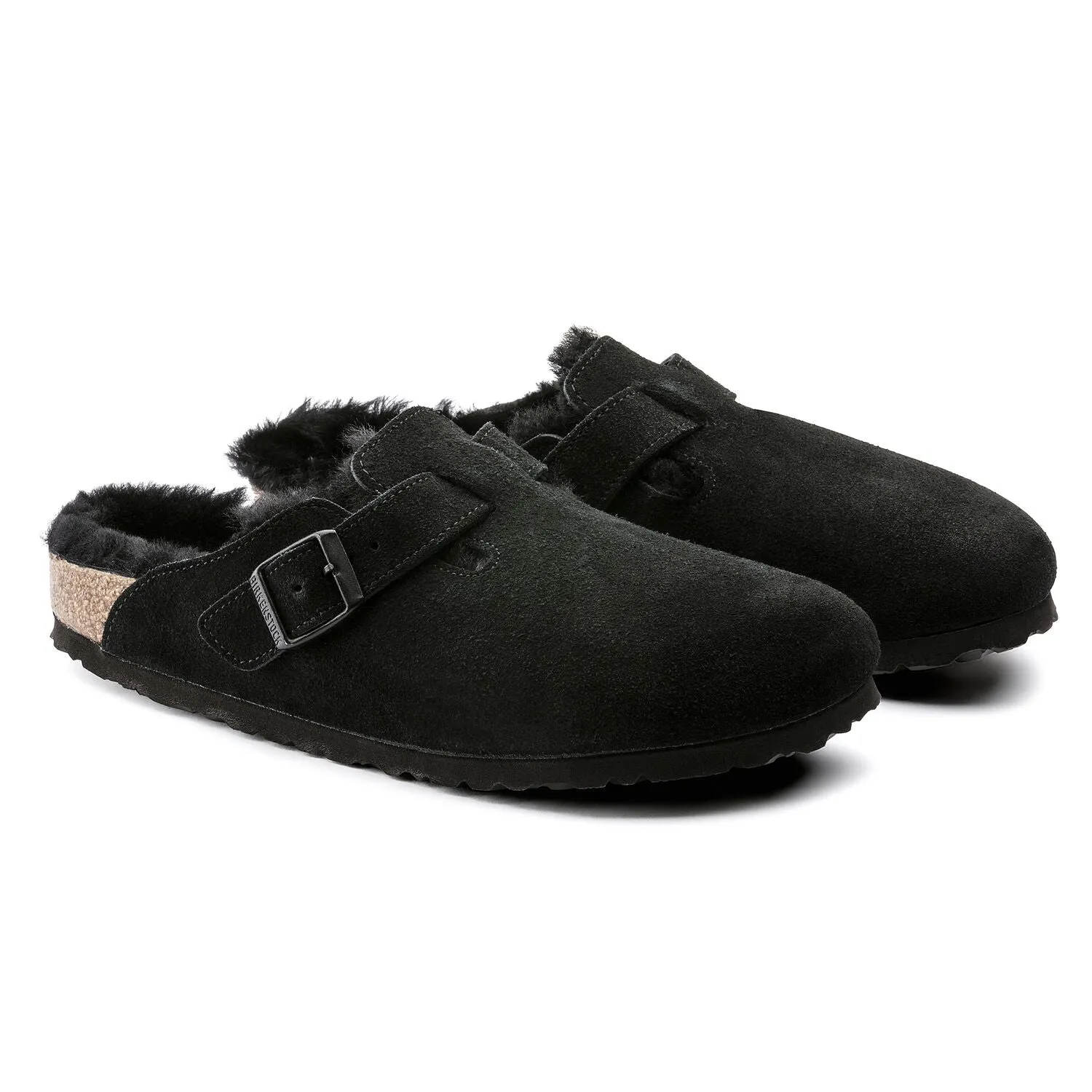 Comfort Bend Fast Track Boston Shearling | Suede | Black