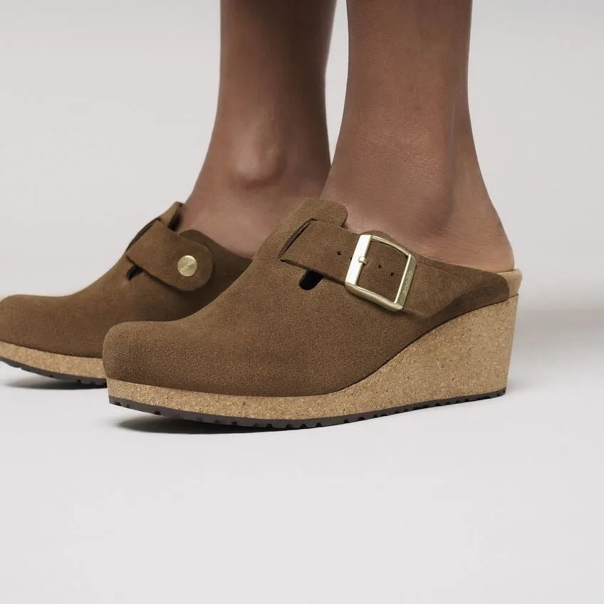 Fanny | Suede | Dark Tea Smart Outdoor Trendy Fashion