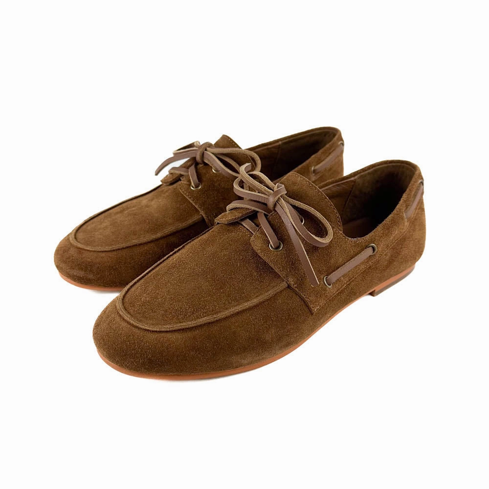 Intentionally Blank - Pixie Boat Shoe (Tan) Field Walk