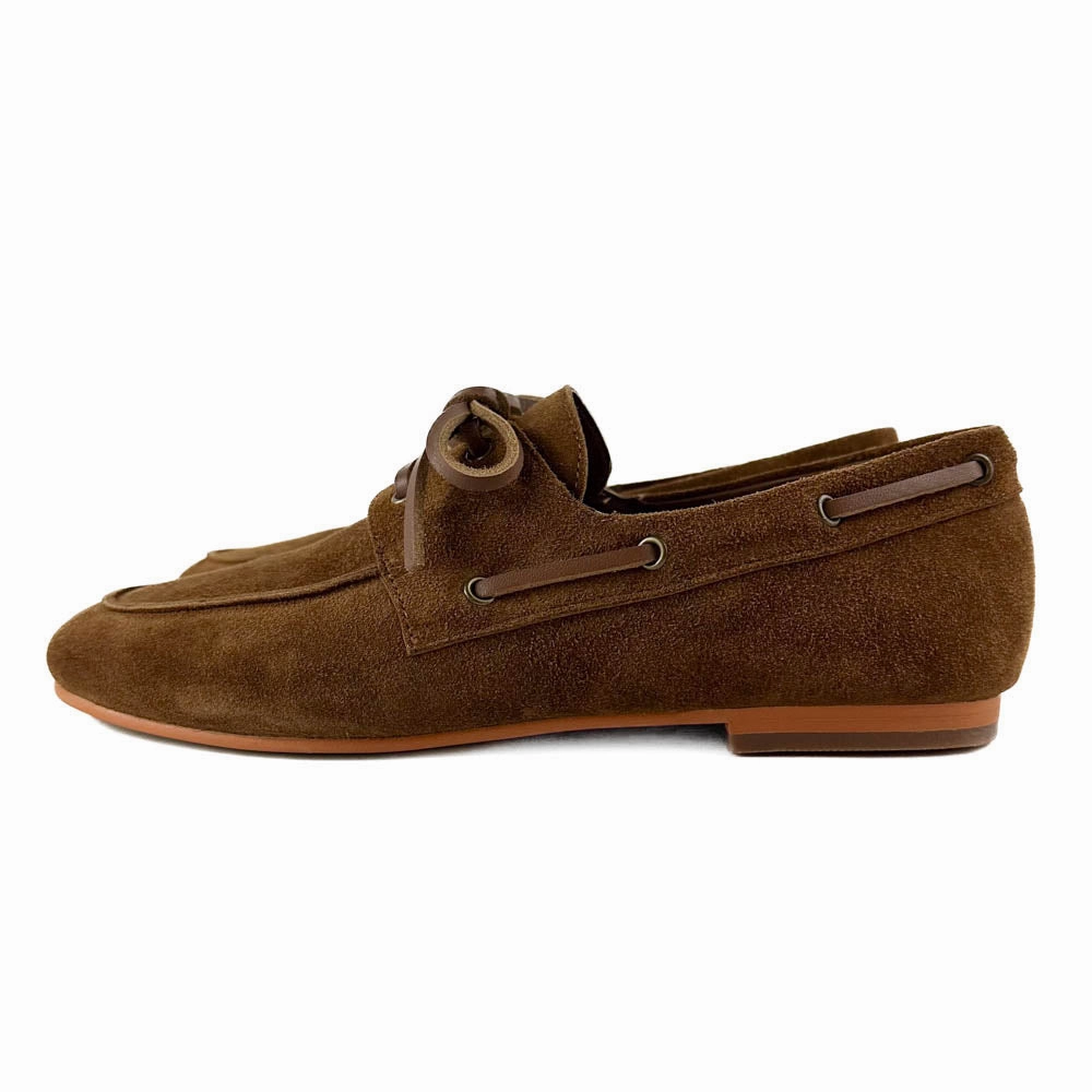 Party Mood Intentionally Blank - Pixie Boat Shoe (Tan)