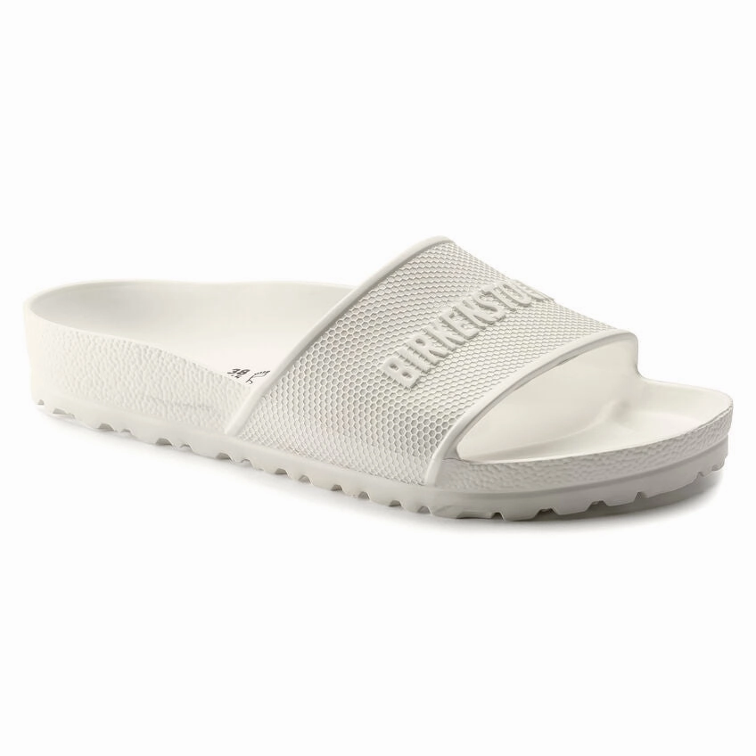 Barbados Waterproof : White Comfy Step Flat Sole
