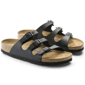 Florida | Soft Footbed | Birko-Flor | Black Comfort Heel