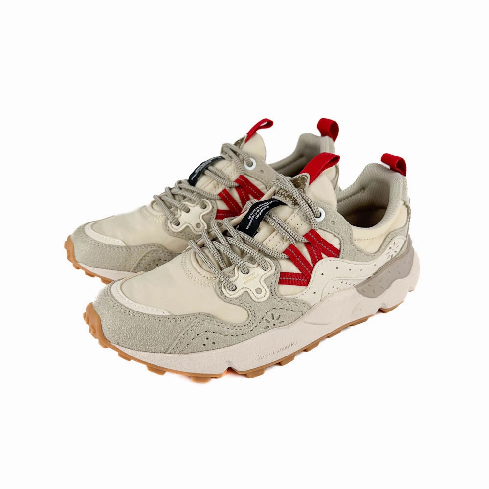 Flower Mountain - Yamano 3 Uni Kaiso Sneaker (White/Bordeaux) Flexible Motion Neutral Walk