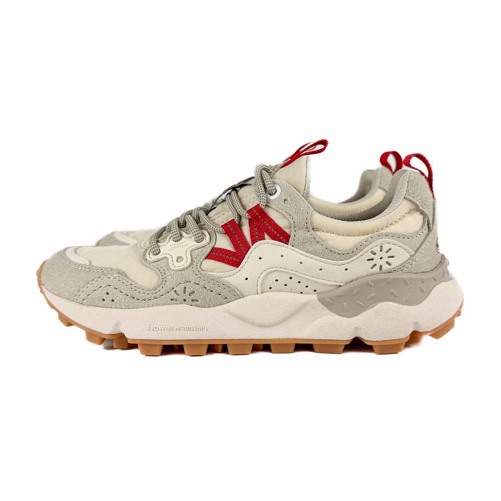 Flower Mountain - Yamano 3 Uni Kaiso Sneaker (White/Bordeaux) Outdoors Ready