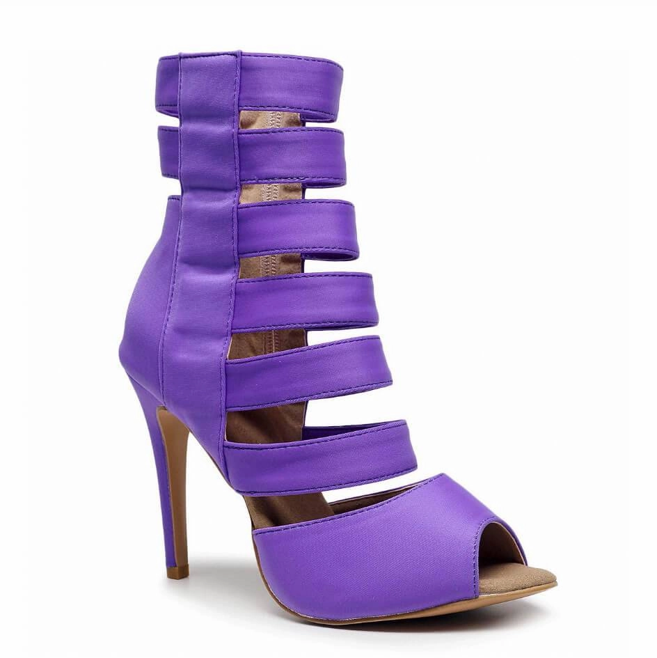 Parade - Purple Lycra - Street Sole Sporty Heeled Shoes