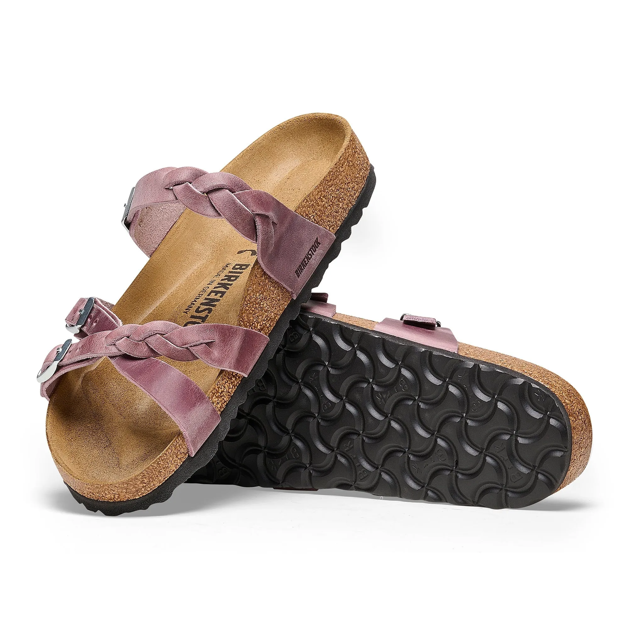 Franca Braided | Oiled Leather | Lavender Clear Glow Comfort Stand