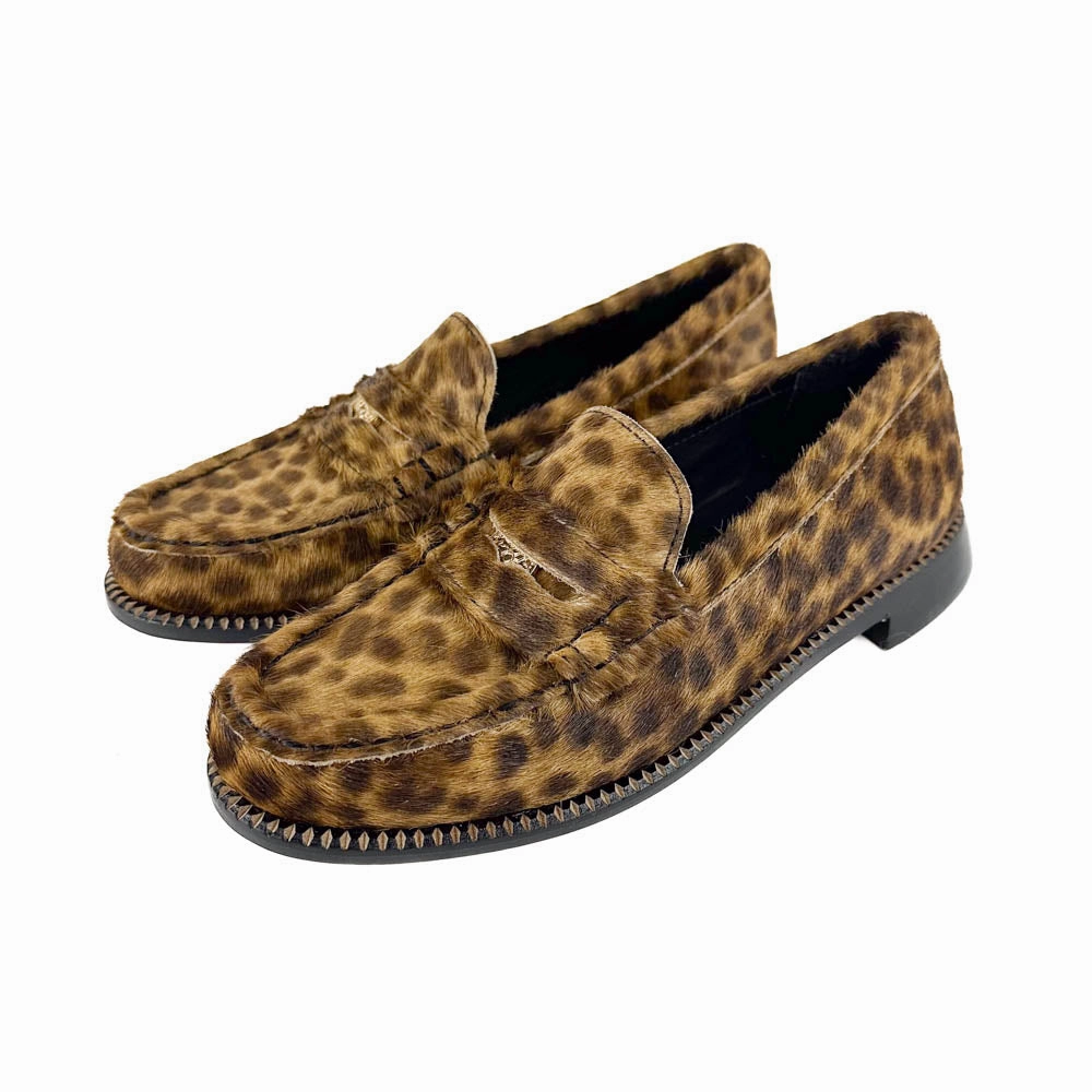 Freda Salvador - Elba Loafer (Leopard Haircalf) Forest Air