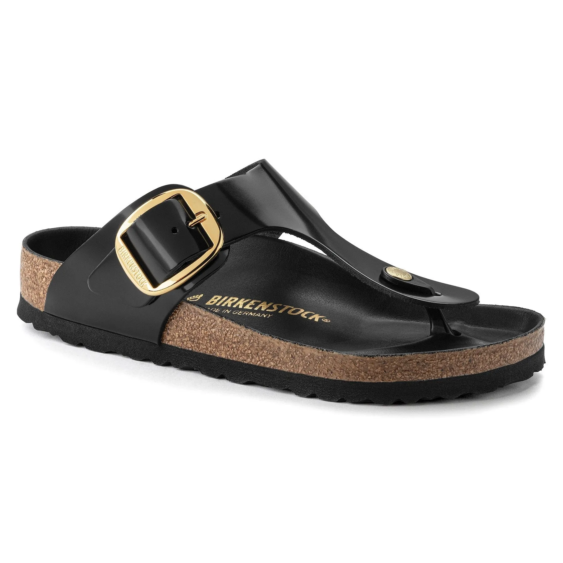 Gizeh Big Buckle | High-Shine Patent Leather | Black Classic Form Transit Style