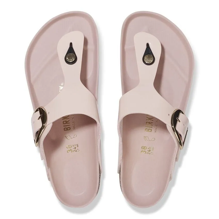 Gizeh Big Buckle | High-Shine Patent Leather | Light Rose Beach Vibe Comfort Midsole