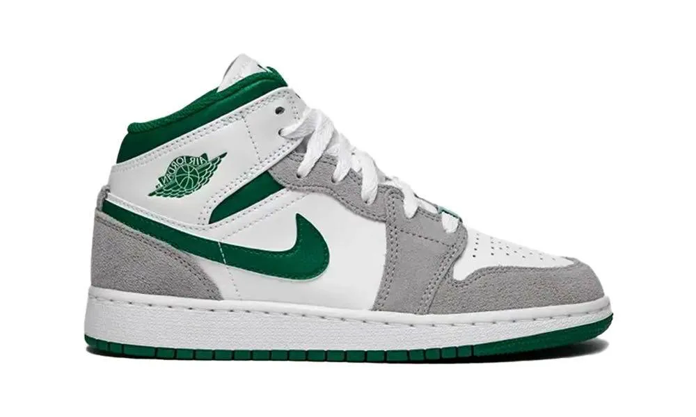 Rapid Motion Mesh Upper Air Jordan 1 Mid SE Grey Green (GS)