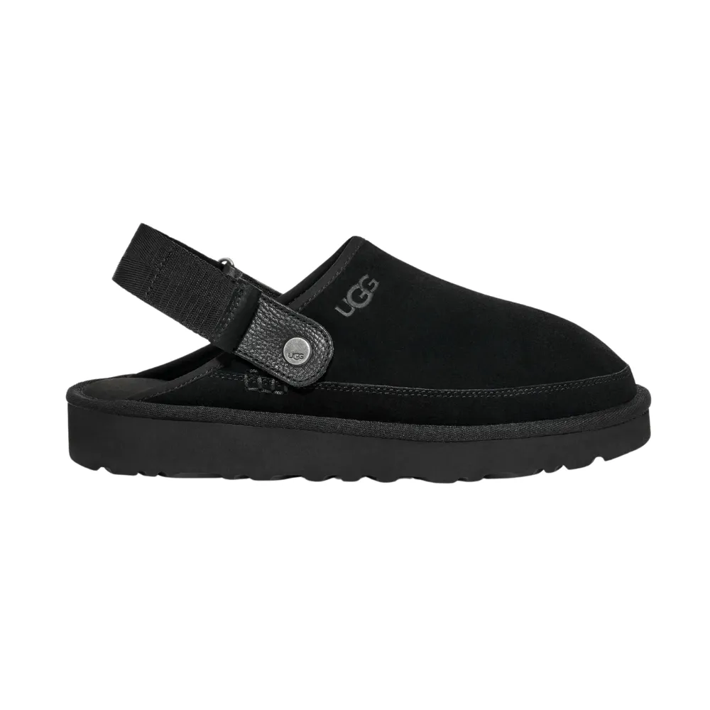 Peace Mood Game Fit Goldenstar Clog | Women | Suede | Black