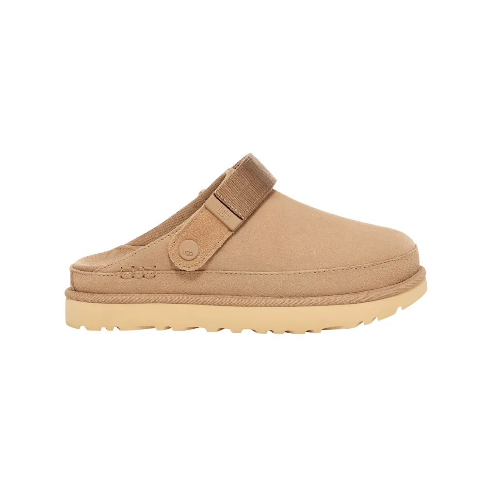 Goldenstar Clog | Women | Suede | Sand Travel Light Metal Edge