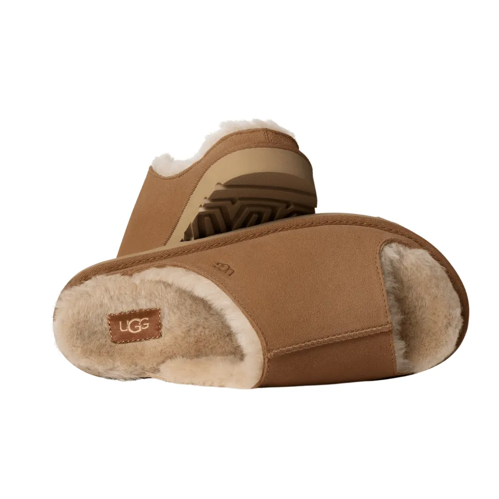 Reinforced Seams Greenport Slide | Women | Sheepskin | Chestnut
