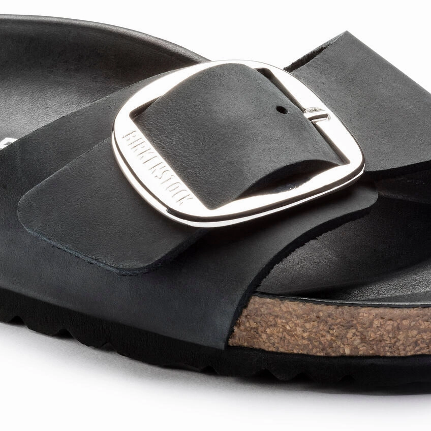 BIRKENSTOCK MADRID BIG BUCKLE BLACK Sunny Day Outdoor Sandals
