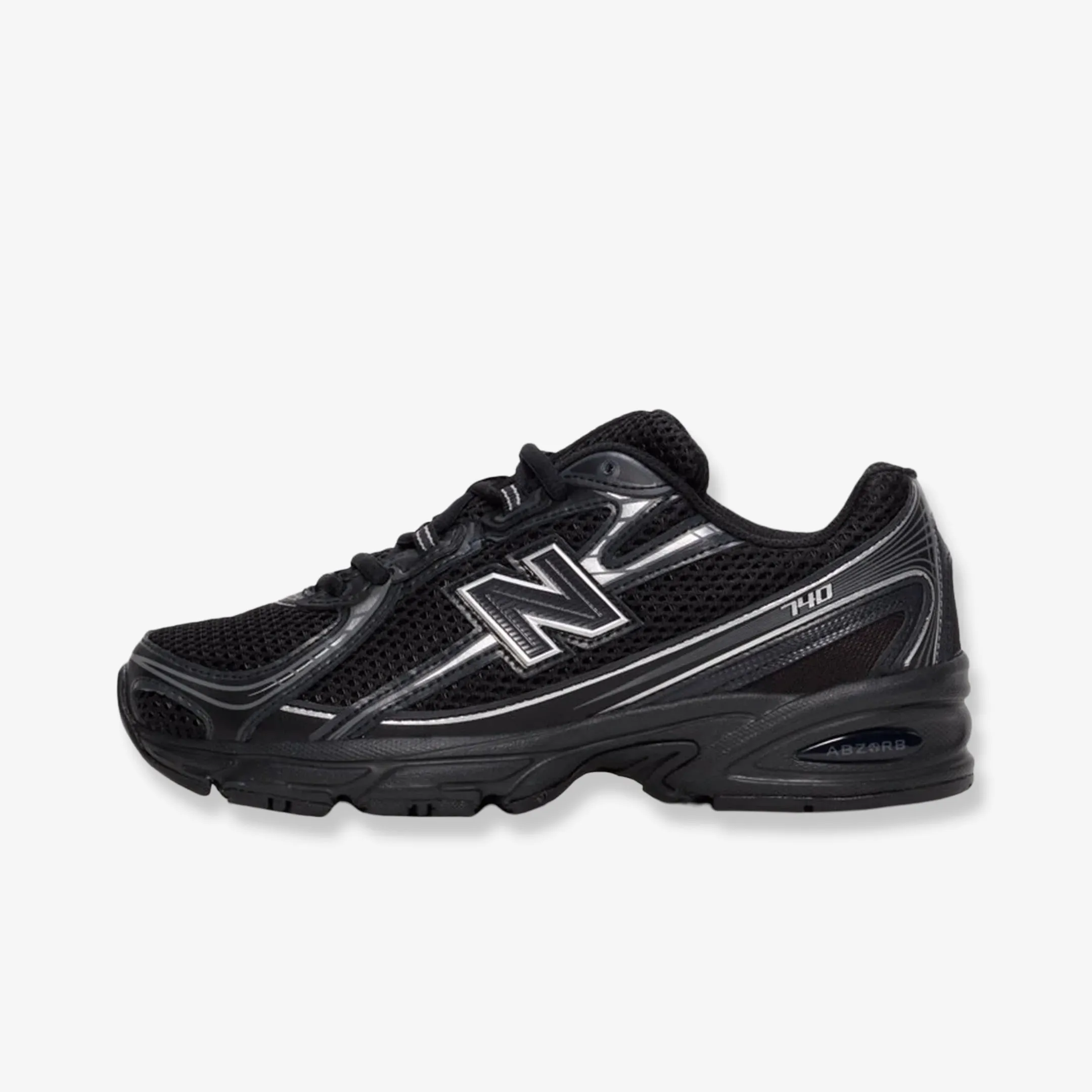 (GS) New Balance 740 'Black / Metallic Silver' (2025) GR740BM high - cut Summer running gear