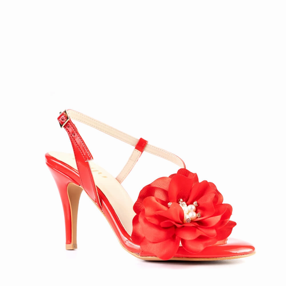 Gulya - Red Vegan Patent Glam Heels