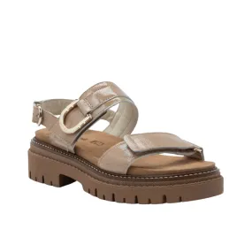 Trinity | Patent | Camel Crinkle Garden Mood Silver Shine