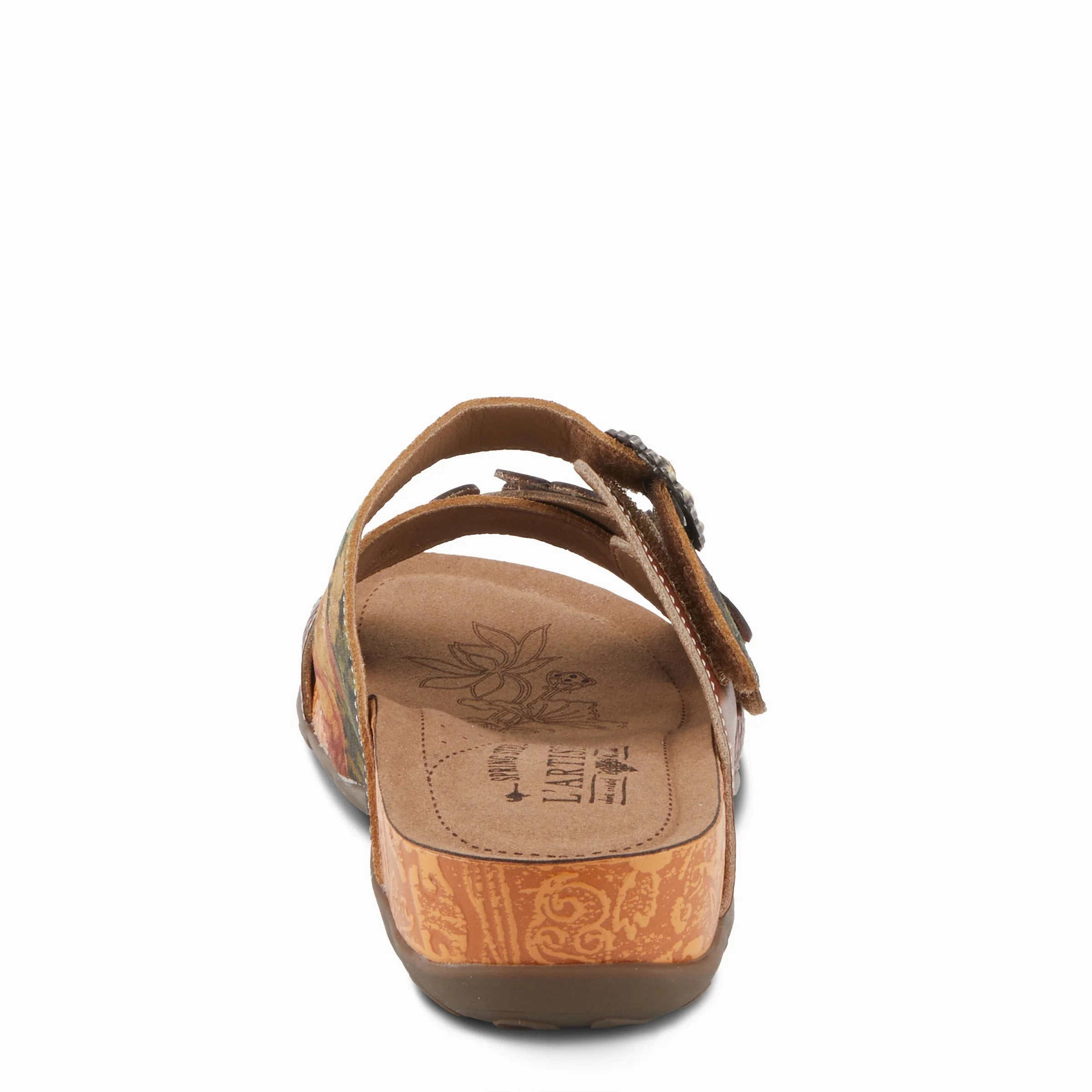 L'ARTISTE WOMENS CAELANA - BROWN MULTI Flexible Sandals