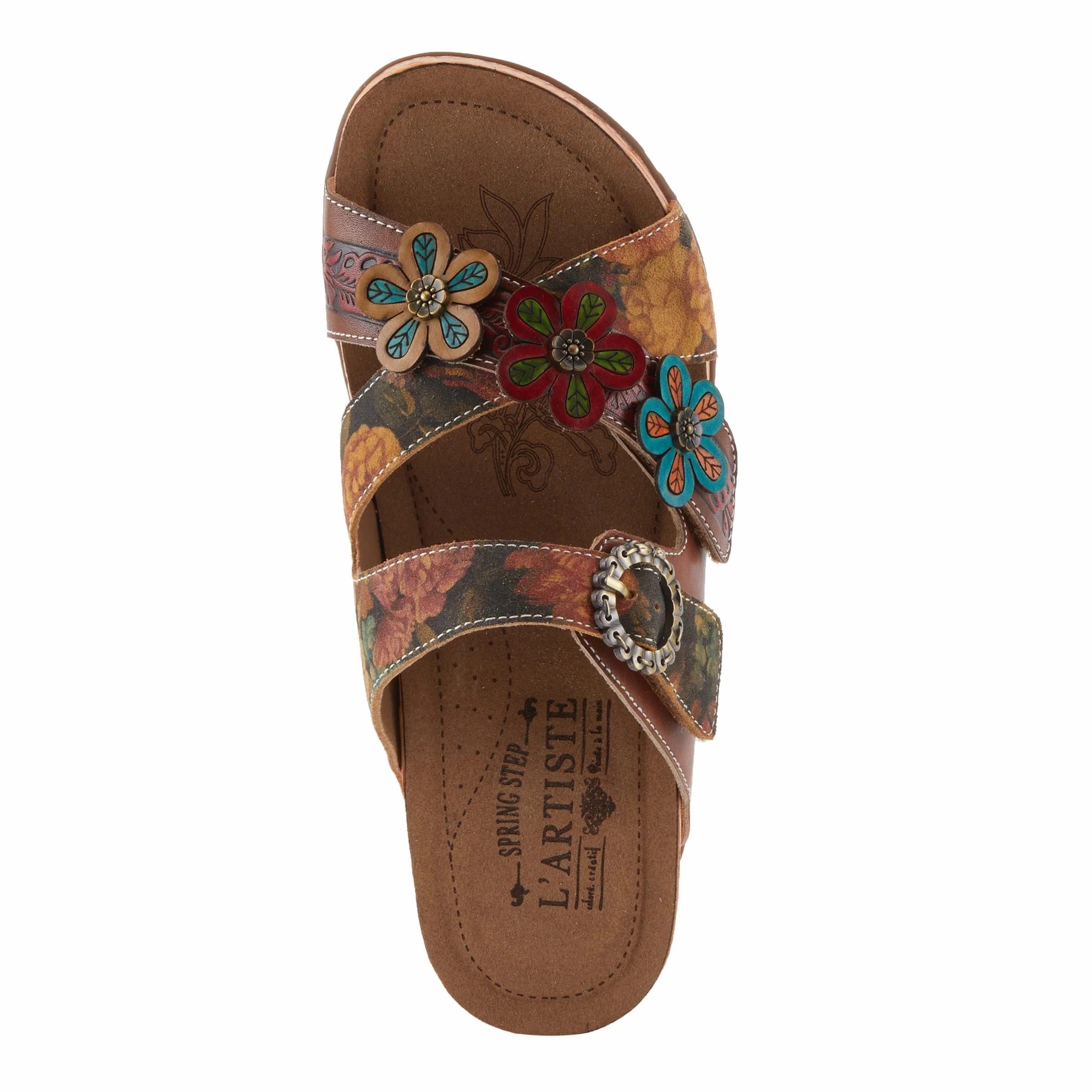 Fashionable Open-toe Sandals L'ARTISTE WOMENS CAELANA - BROWN MULTI