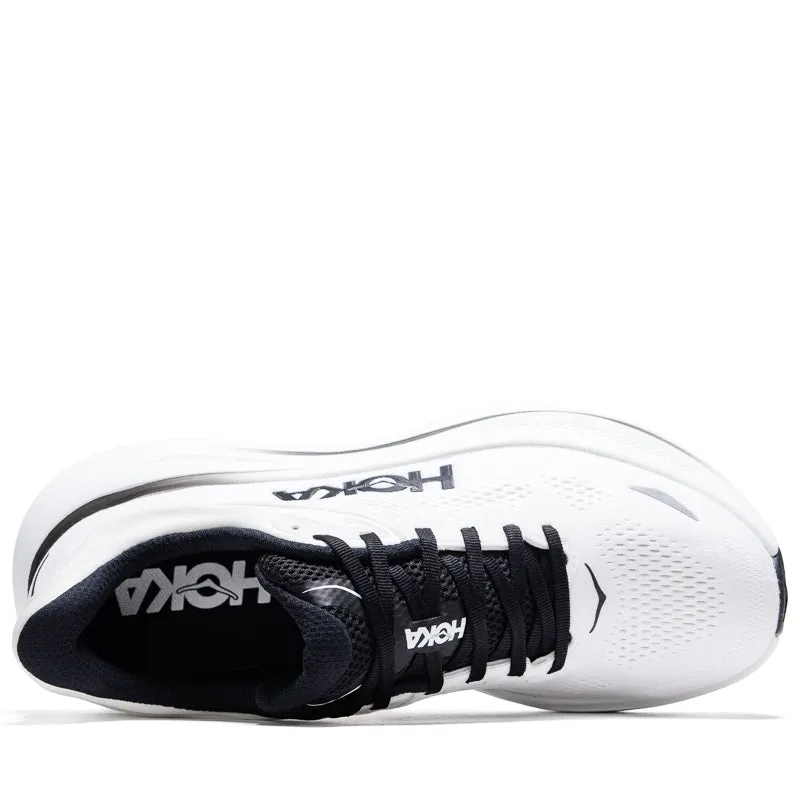 Hoka Bondi 9 - White/Black amateur runner Workout