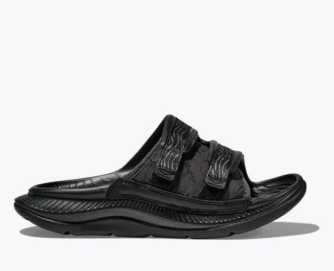 Flexible Beach Shoes Open Feel HOKA ORA LUXE SLIDE  - BLACK