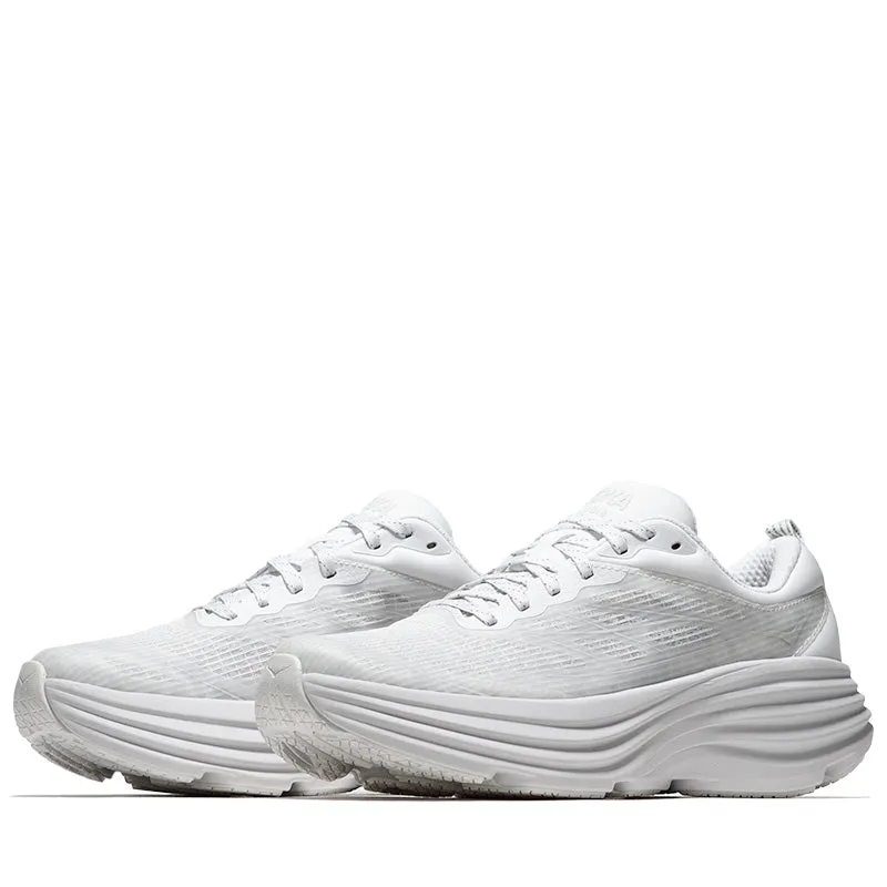 synthetic sole shoes Hoka U Bondi 8 TS Caged - White/Cosmic Grey