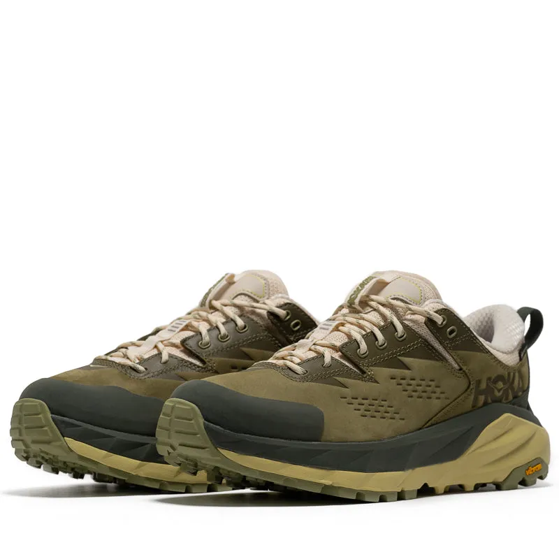 Hilly terrain running muddy shoes Hoka U Kaha Low GTX - Fennel