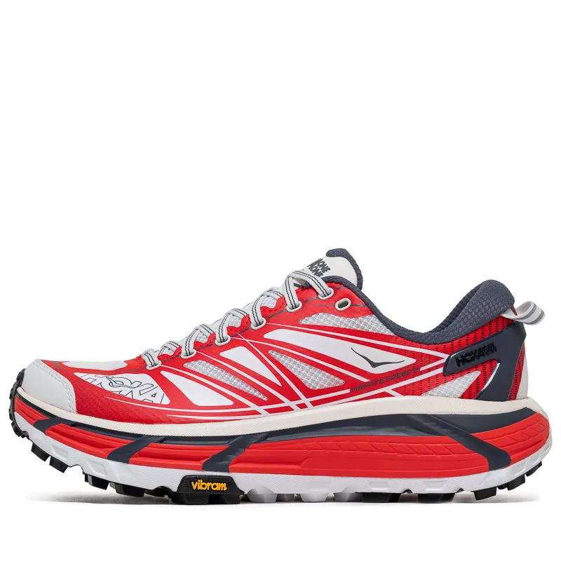 Hoka U Mafate Speed 2 - Cerise/White Rough surface running all - terrain - feature shoes