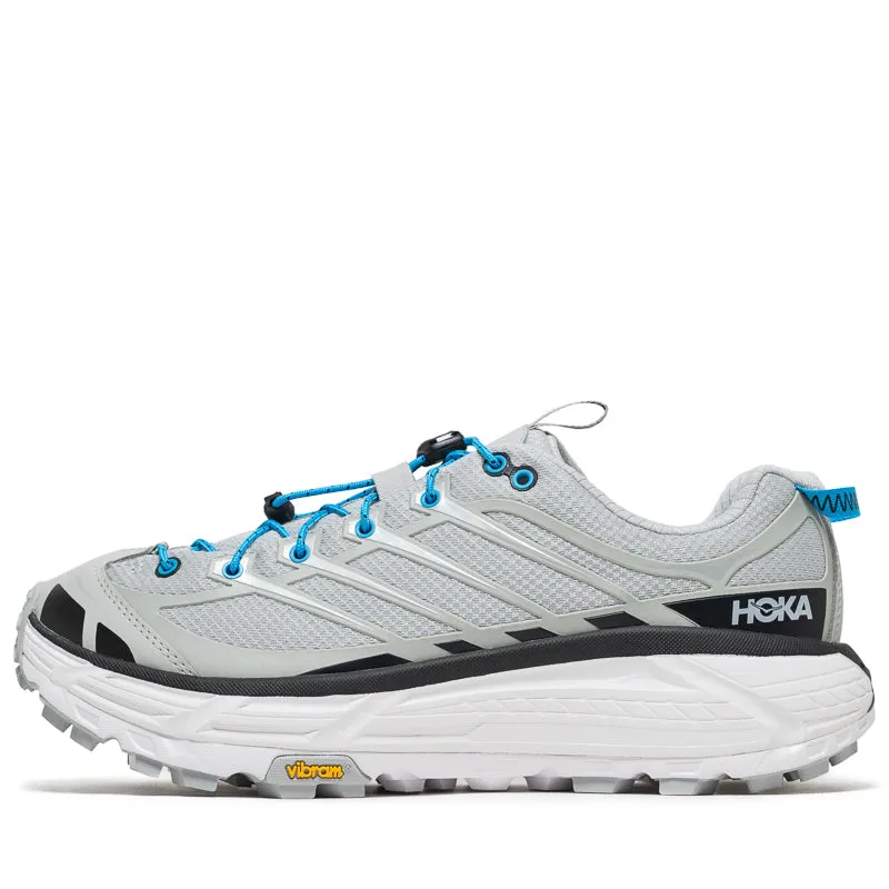 Hoka U Mafate Three2 - Stardust/Skyward Blue running in hard tracks shoes running in an airport area shoes