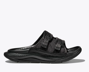 Flexible Beach Shoes Open Feel HOKA ORA LUXE SLIDE  - BLACK