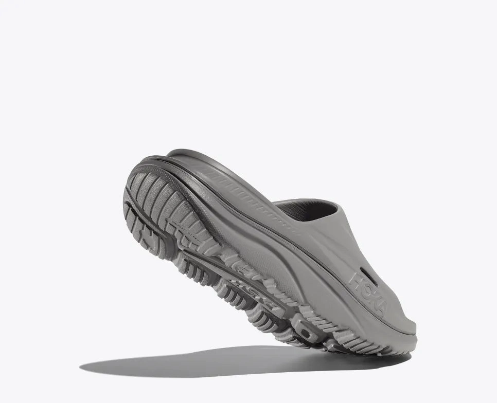 HOKA ORA RECOVERY SLIDE - GREY / GREY City Easy Beach Footwear